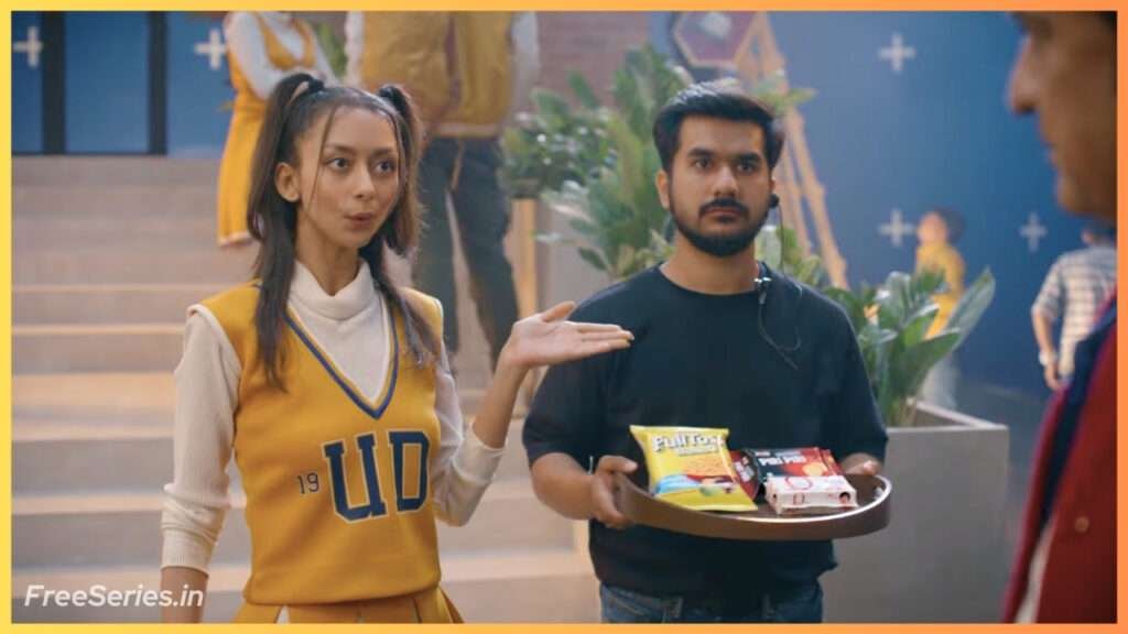 Parle Ad Girl promotes some products of Parle